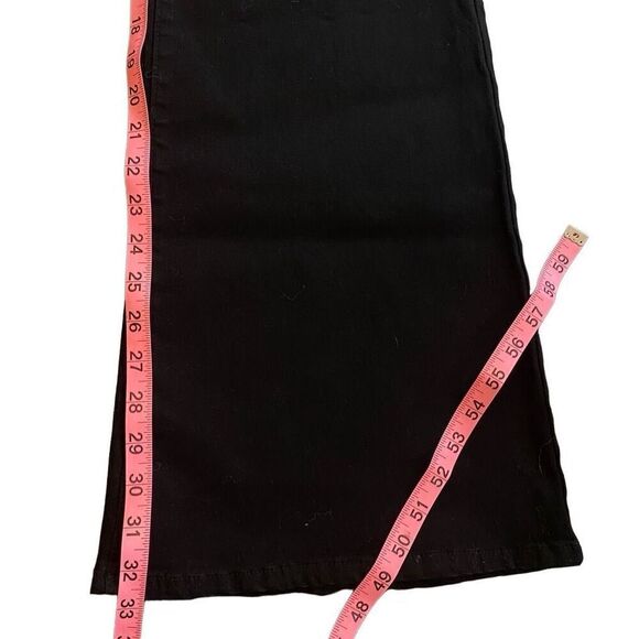 And Now This NWT High Rise black jeans size 32 footed through hip & thigh flares - Picture 14 of 14